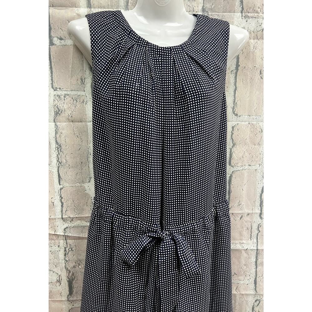 Ann Klein Womens Polka Dot Pleaded Midi Dress Size 12 100% Polyester - Picture 6 of 16